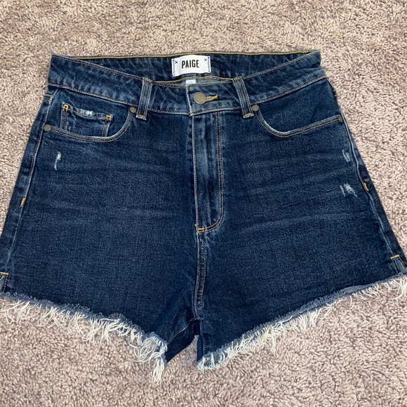 Paige high waisted jean shorts size 28 - Picture 1 of 4